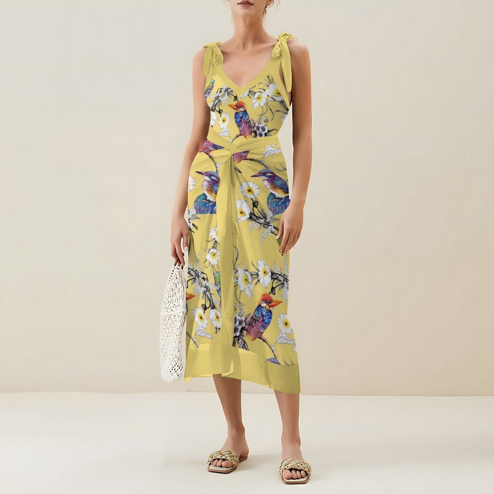 Casual Printed One-Piece Swimsuit And Cover Up 2305102752