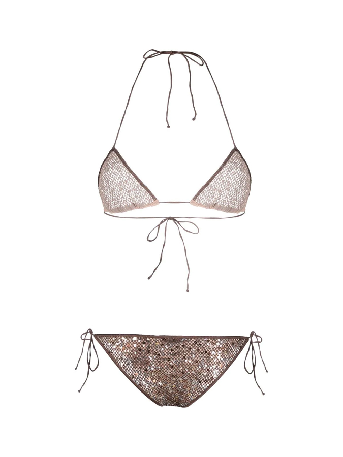 Sequin Sexy Bikini And Cover Up