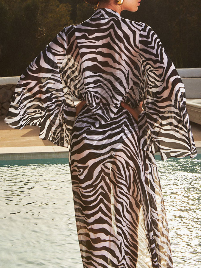 Zebra Printed Fashion Swimwear