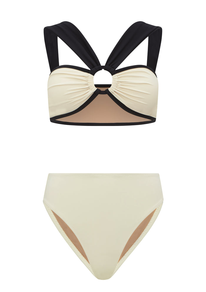 Tile Print Bikini and Cover-up