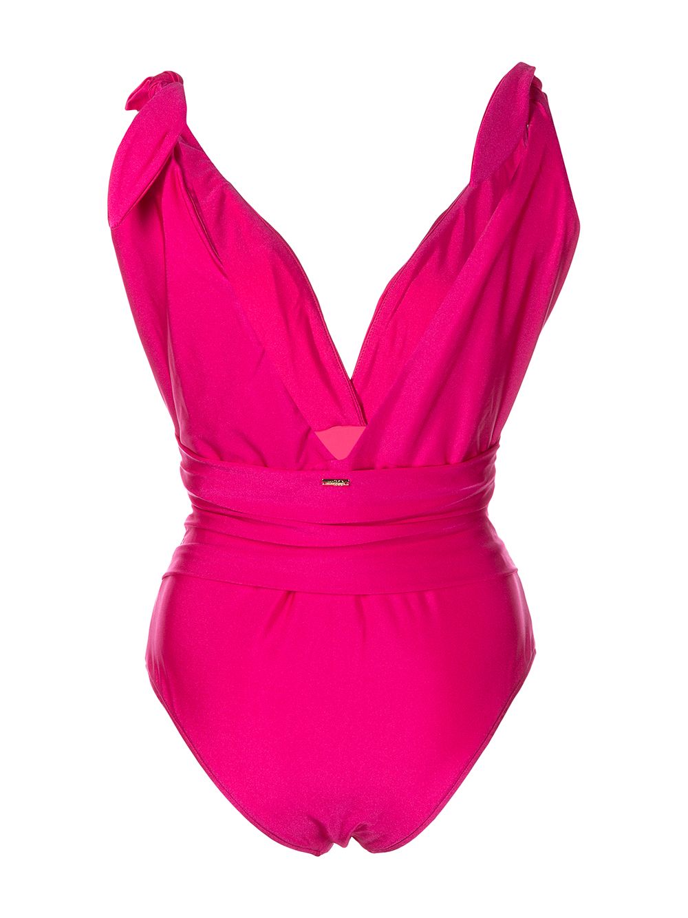 Corset deep v-neck one-piece swimsuit