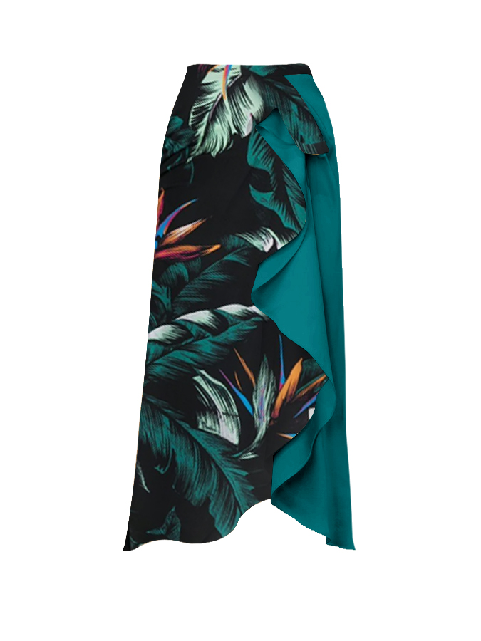 Vintage Floral Print Drawstring One-Piece Swimsuit And Cover Up