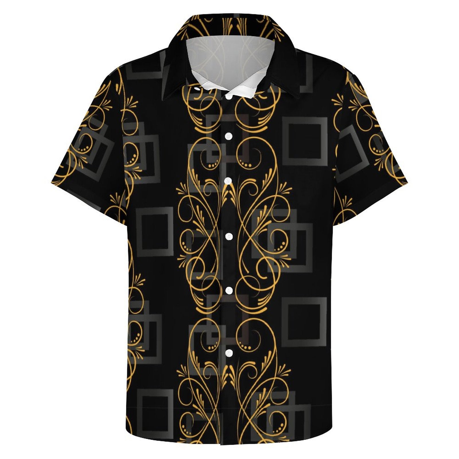 Men's Fashion Casual Printed Short Sleeve Shirts 2306101337