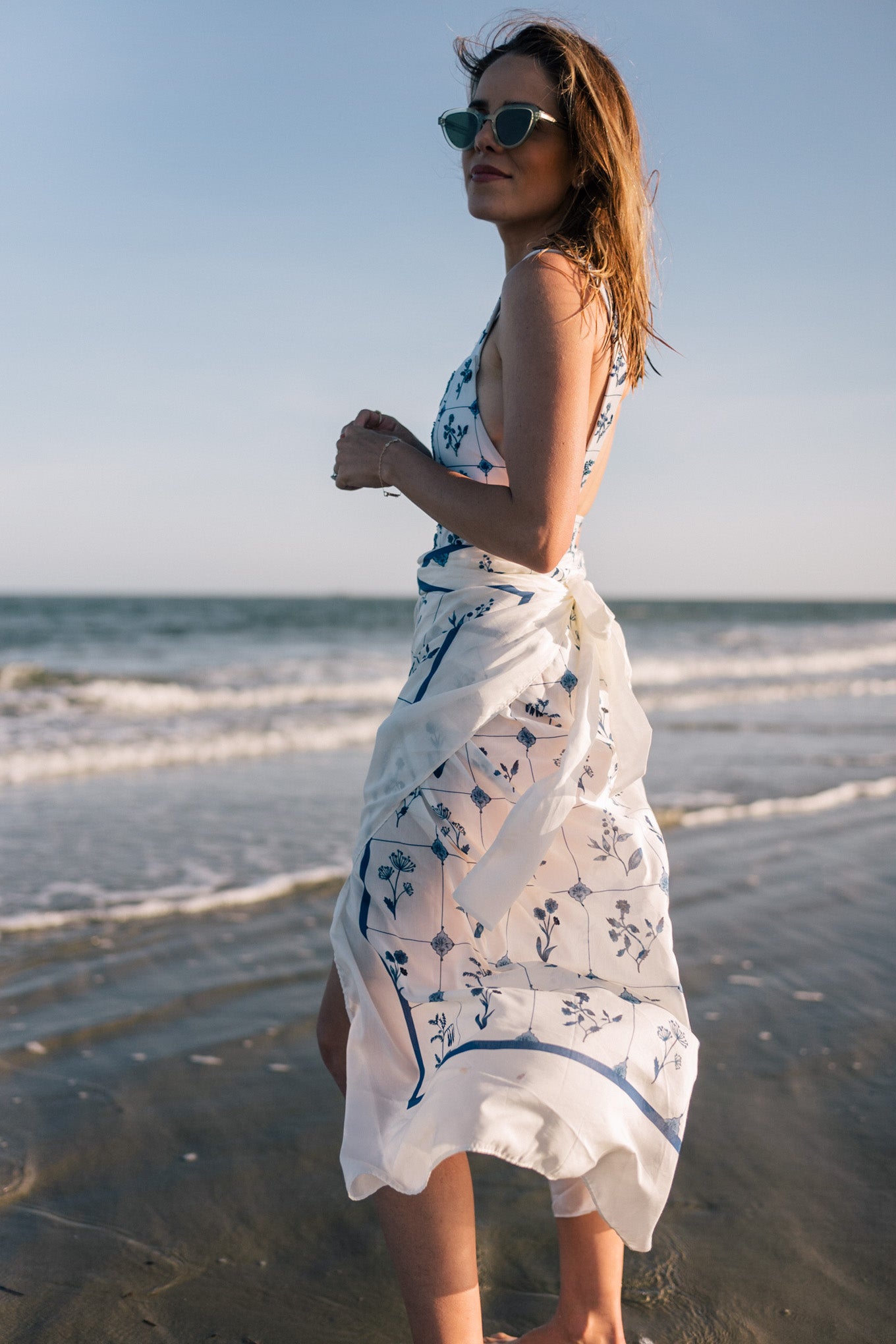 Fashion Printed One-Piece Swimsuit