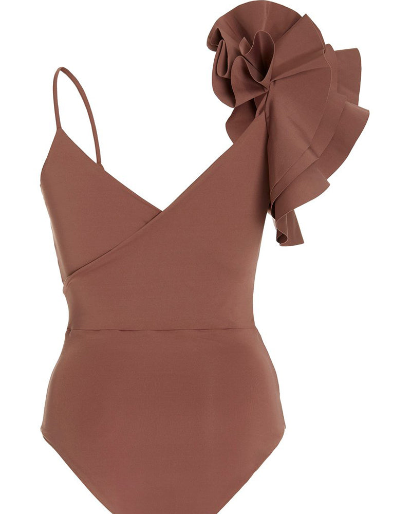 Ruffled One-Piece Swimsuit