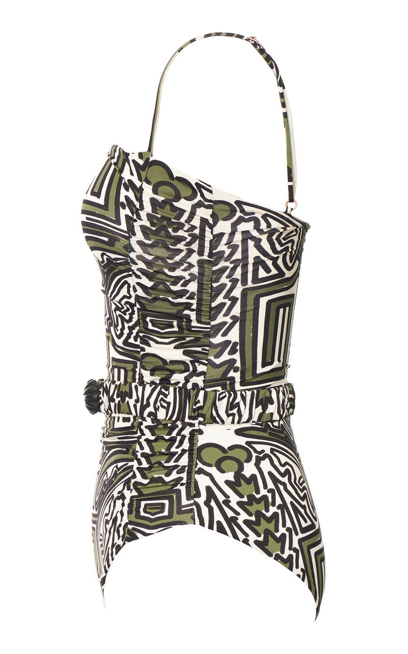 Printed One Piece Fashion Swimsuit