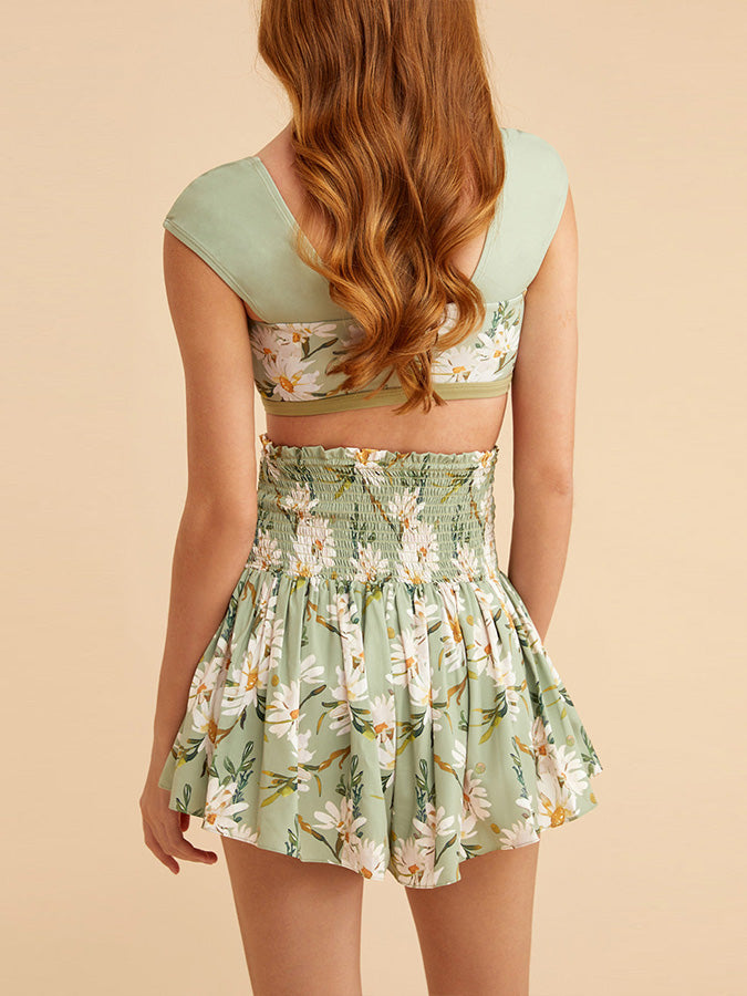 Vintage Square Neck Reversible Bikini Set