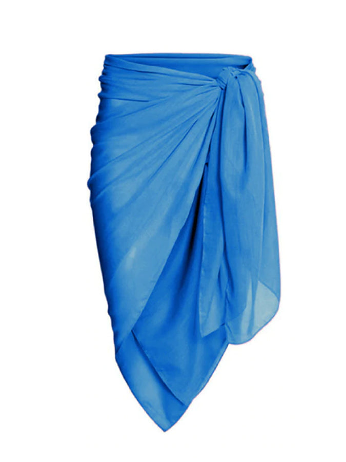 Printed Cutouts One-Piece Swimsuit and Cover-Up