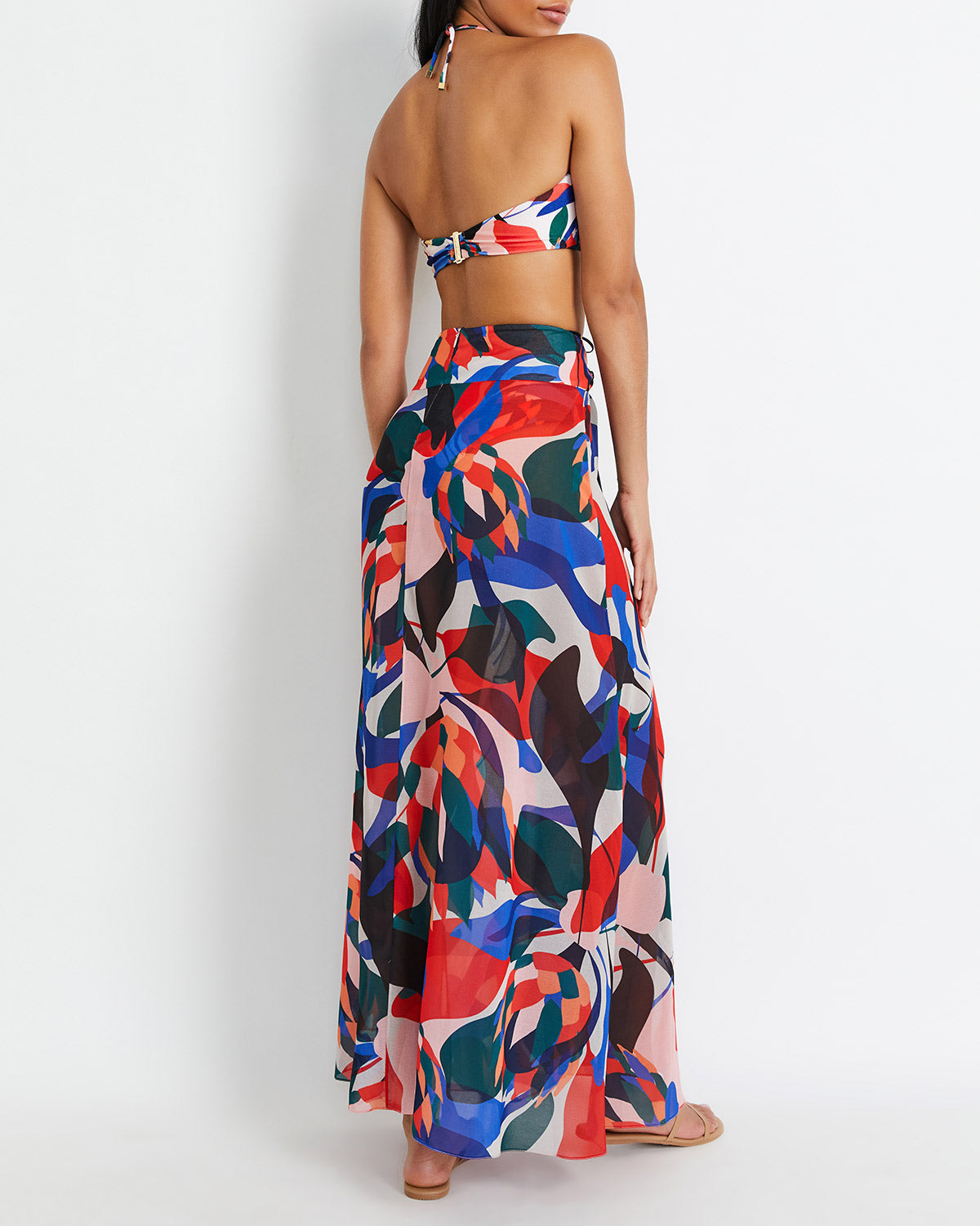 Fashion Beach Bikini And Skirt Set