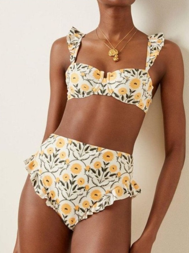 Agaric Print Bikini Sets and Maxi Skirts