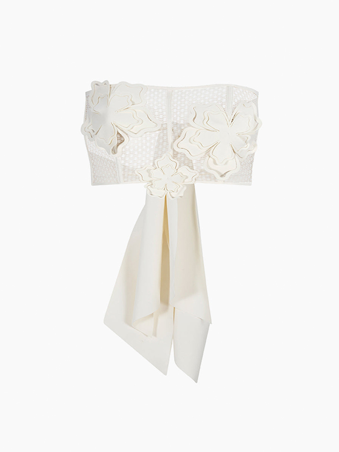 3D Petal Bandeau Top and Skirt