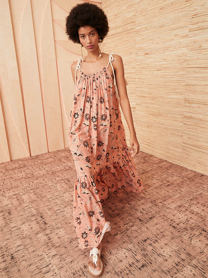 Floral Print One-piece Swimsuit and Dress