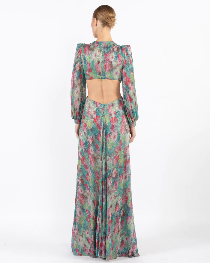 Lurex Gown In Metallic