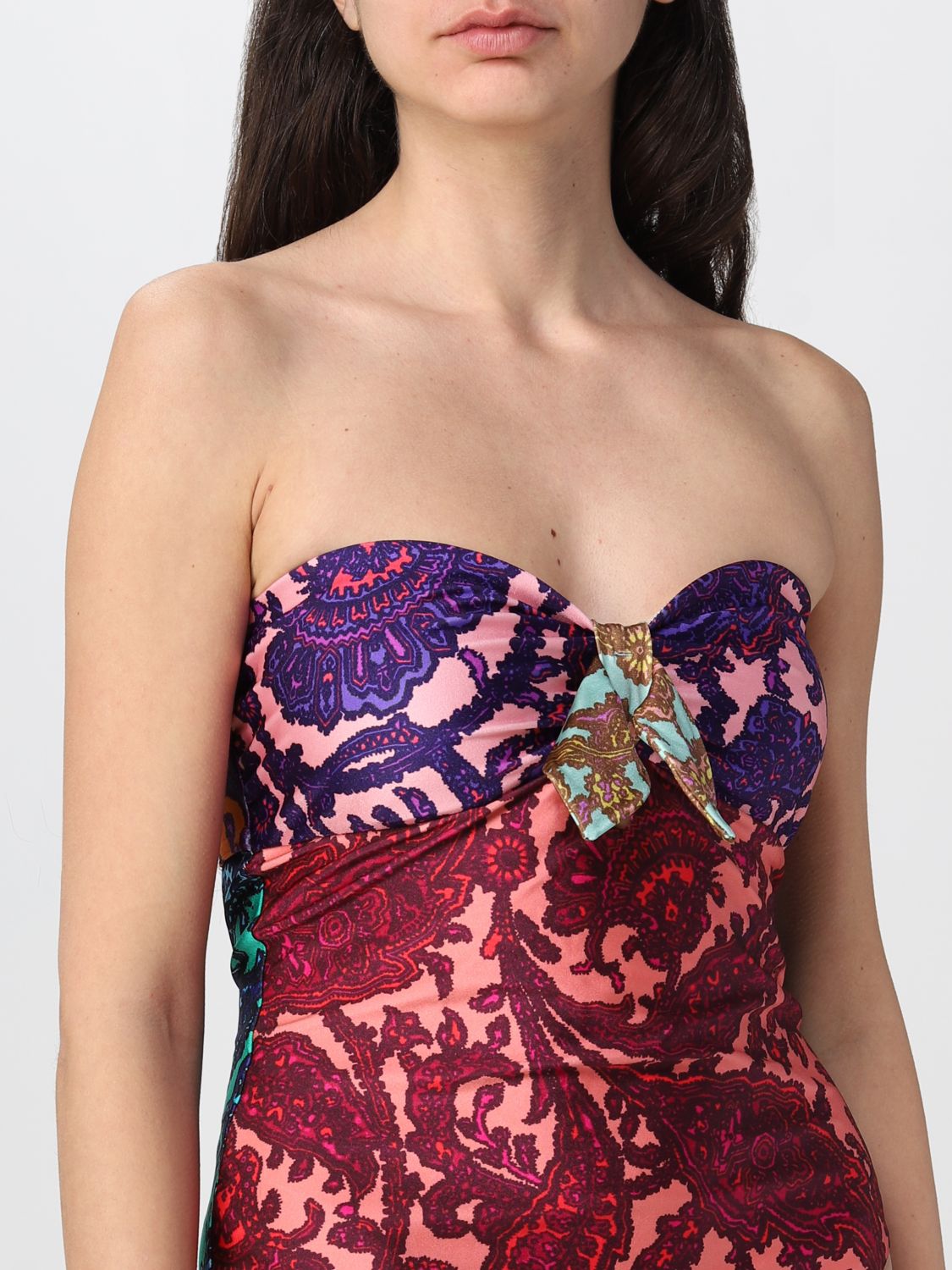 Vintage Ethnic Print One Piece And Cover Up