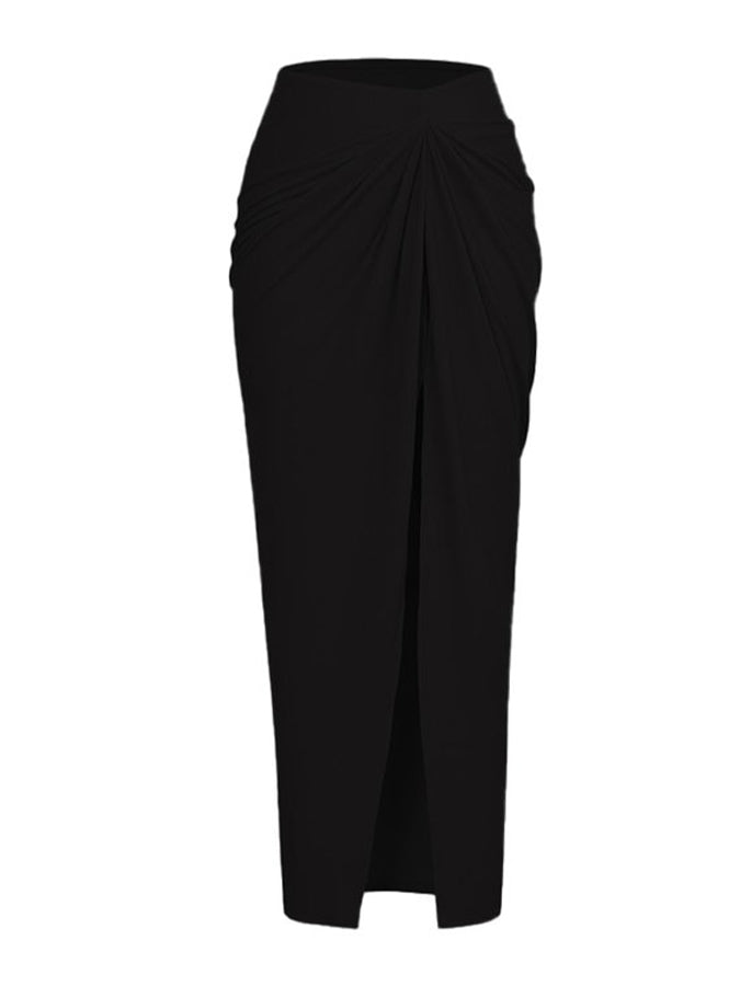 Fashion Solid Color Bow One Piece Swimsuit