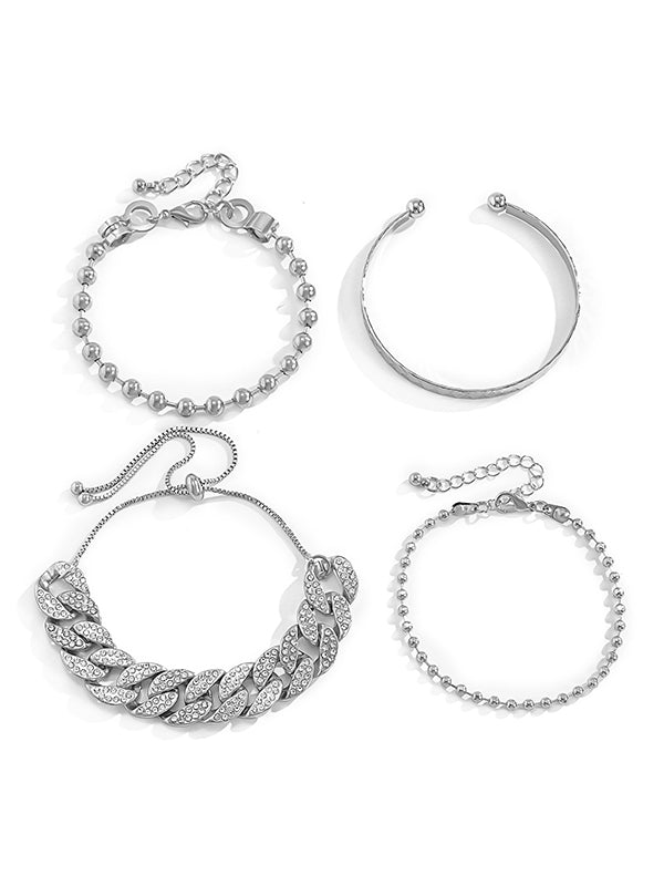 Individually Adjustable Cuban Buckle Multilayer Bracelet