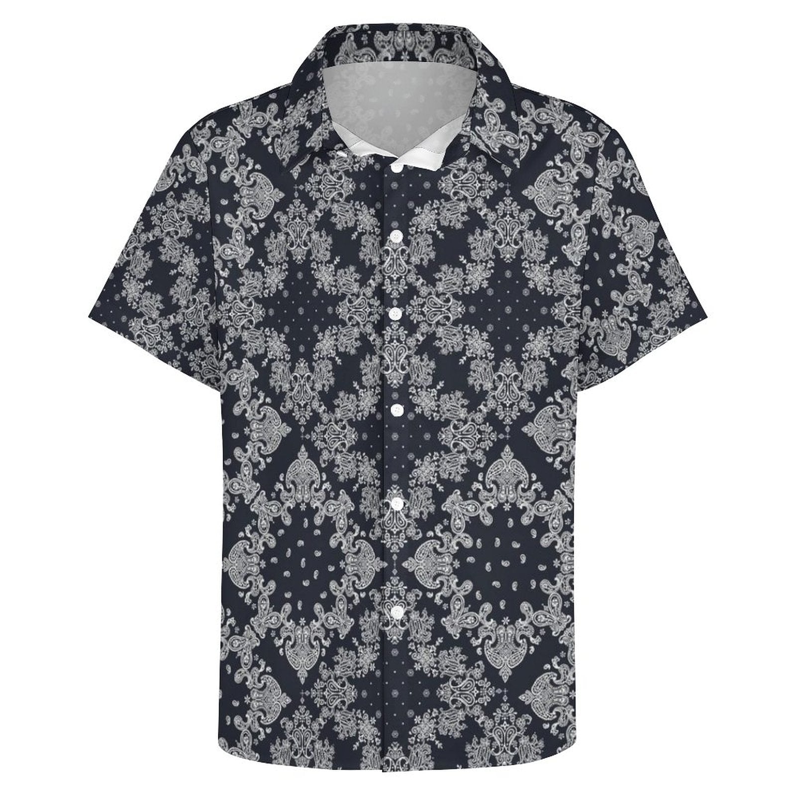 Men's Fashion Casual Printed Short Sleeve Shirts 2306101352