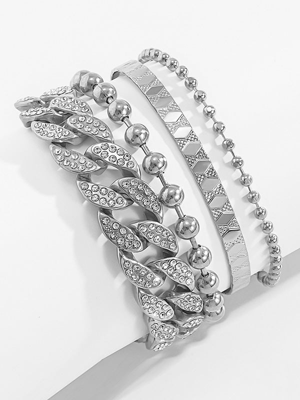 Individually Adjustable Cuban Buckle Multilayer Bracelet