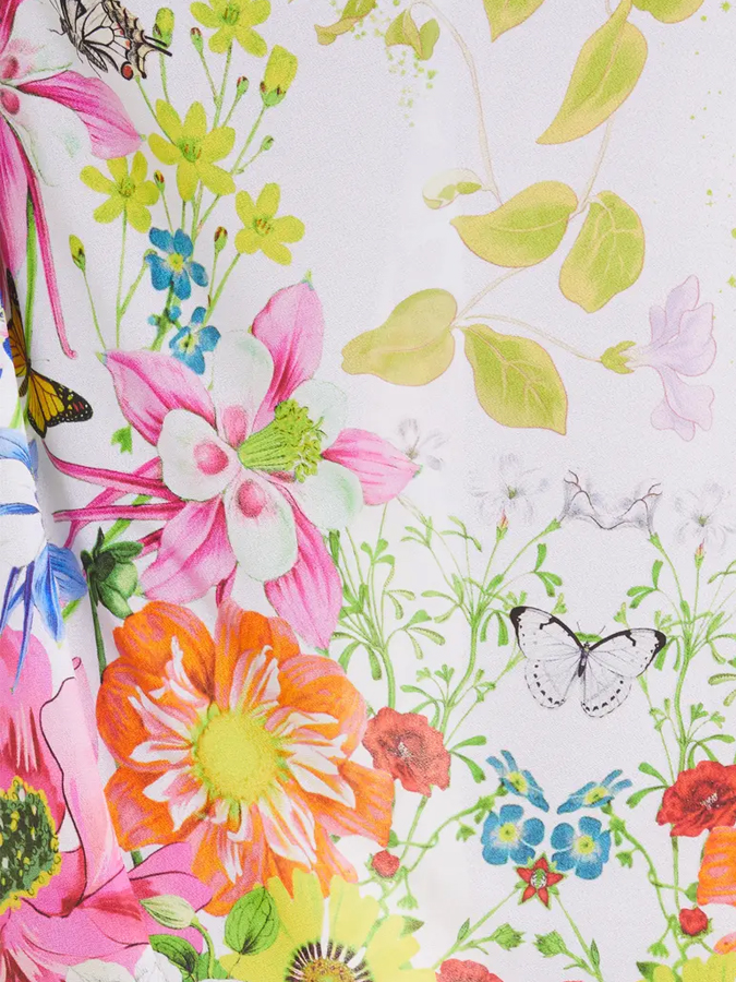 Vintage Floral Print One Piece Swimsuit And Cover up
