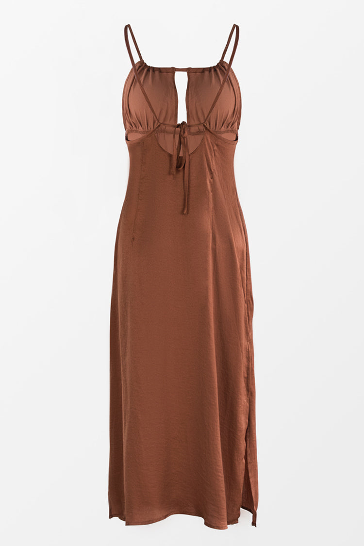 Caramel Slip Dress