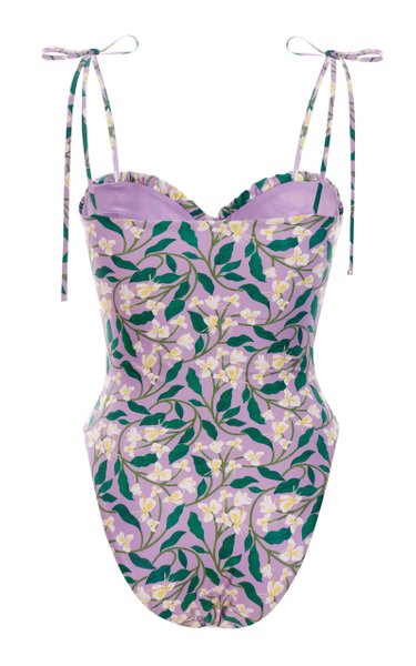 Fashion Floral One Piece Swimsuit Set