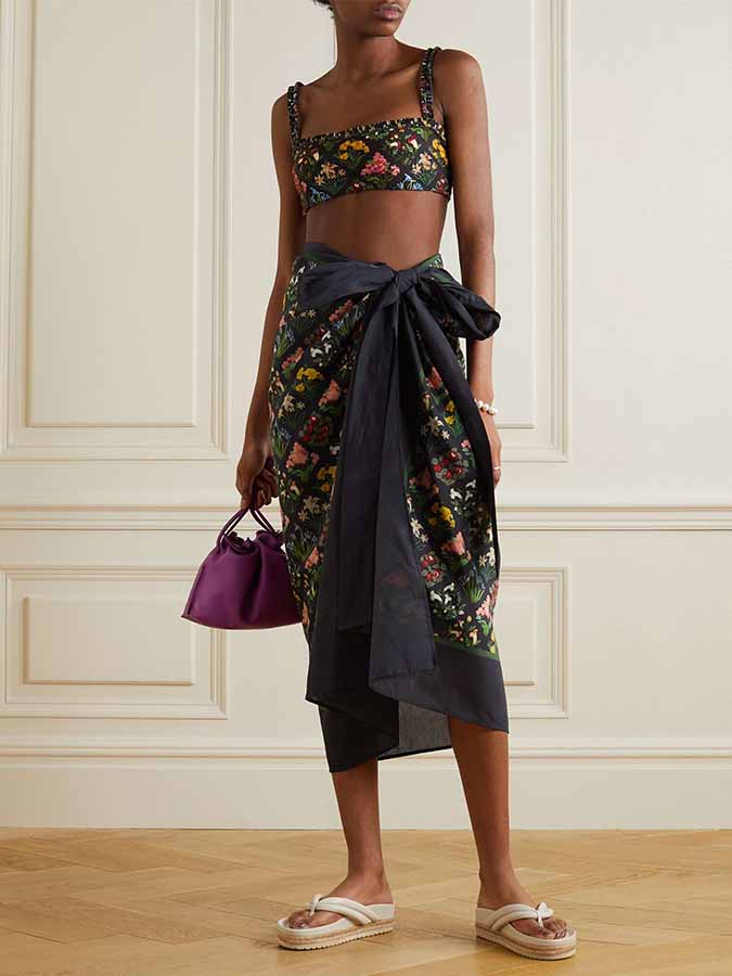 Floral Print Swimsuit Set