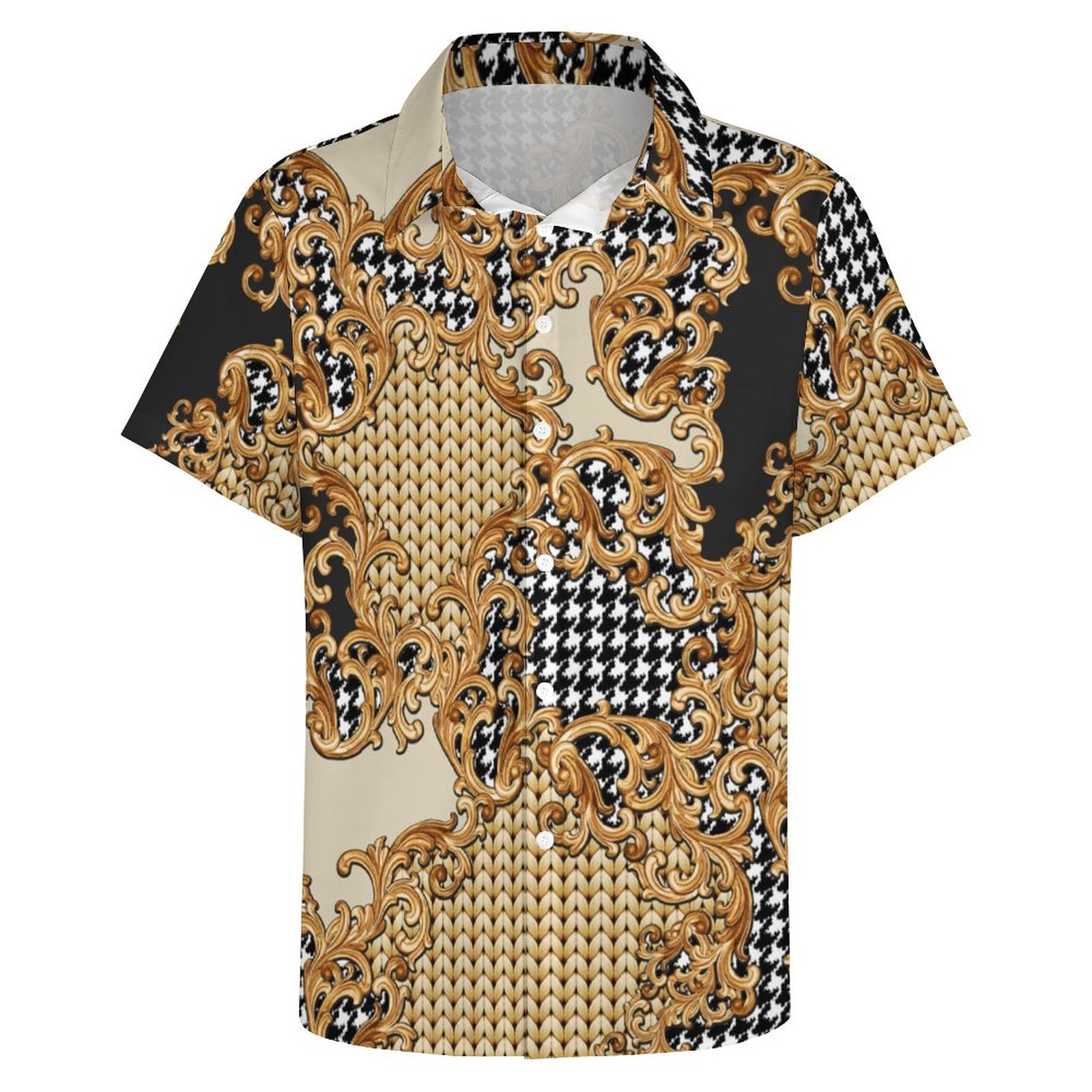 Men's Fashion Casual Printed Short Sleeve Shirts 2306101355