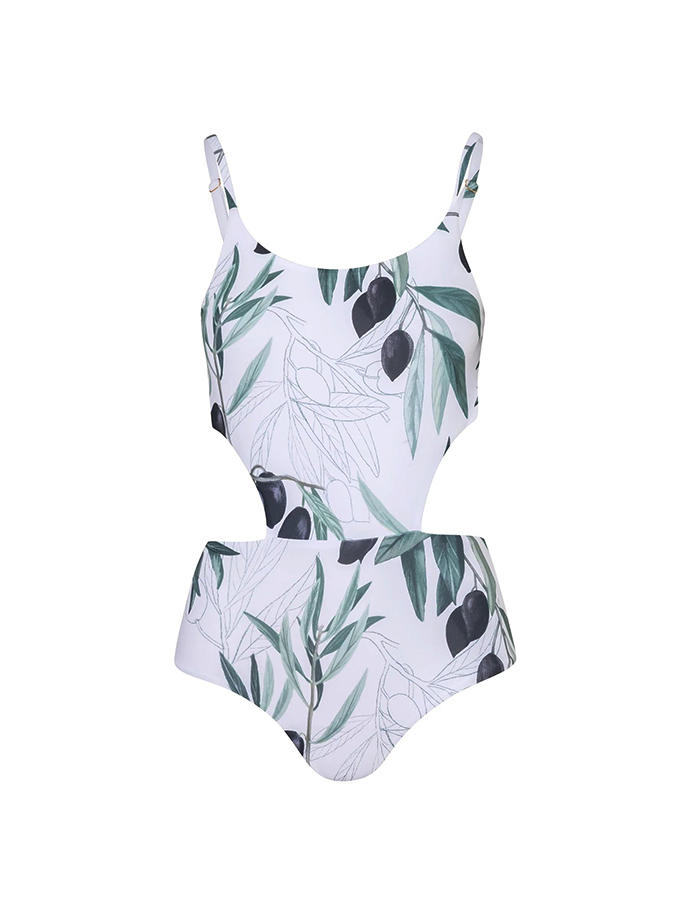 Floral Print One Piece Swimsuit and Cover Up