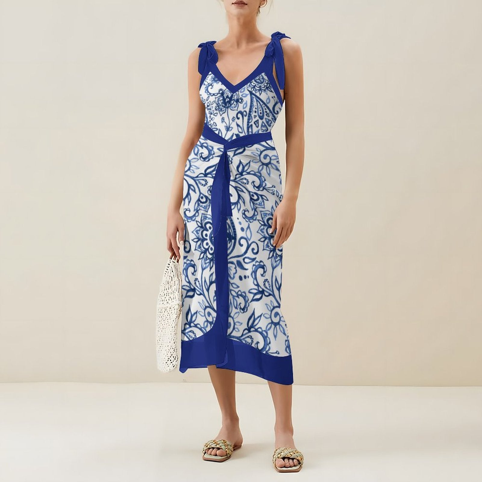 Casual Printed One-Piece Swimsuit And Cover Up 2305102392