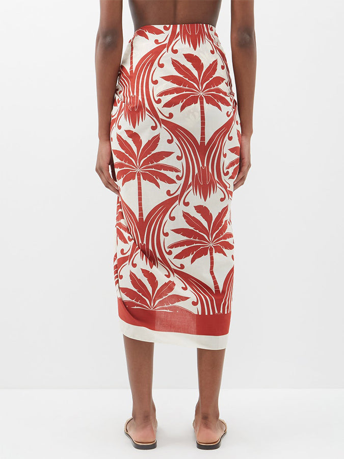 Vintage Fashion Print Beach Bikini Set