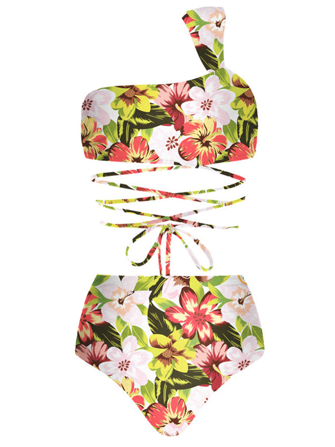 Fashion Print Beach Bikini and Cover Up