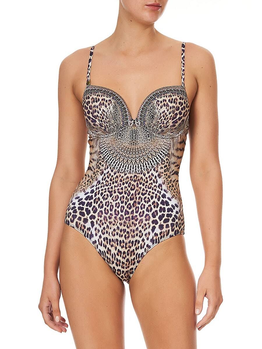 Leopard Print One Piece Swimsuits and Kimono