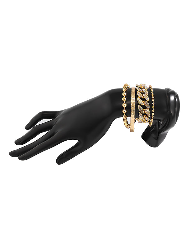 Individually Adjustable Cuban Buckle Multilayer Bracelet