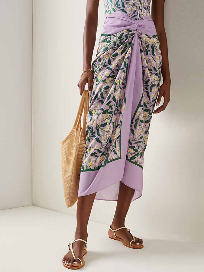 Fashion Floral One Piece Swimsuit Set