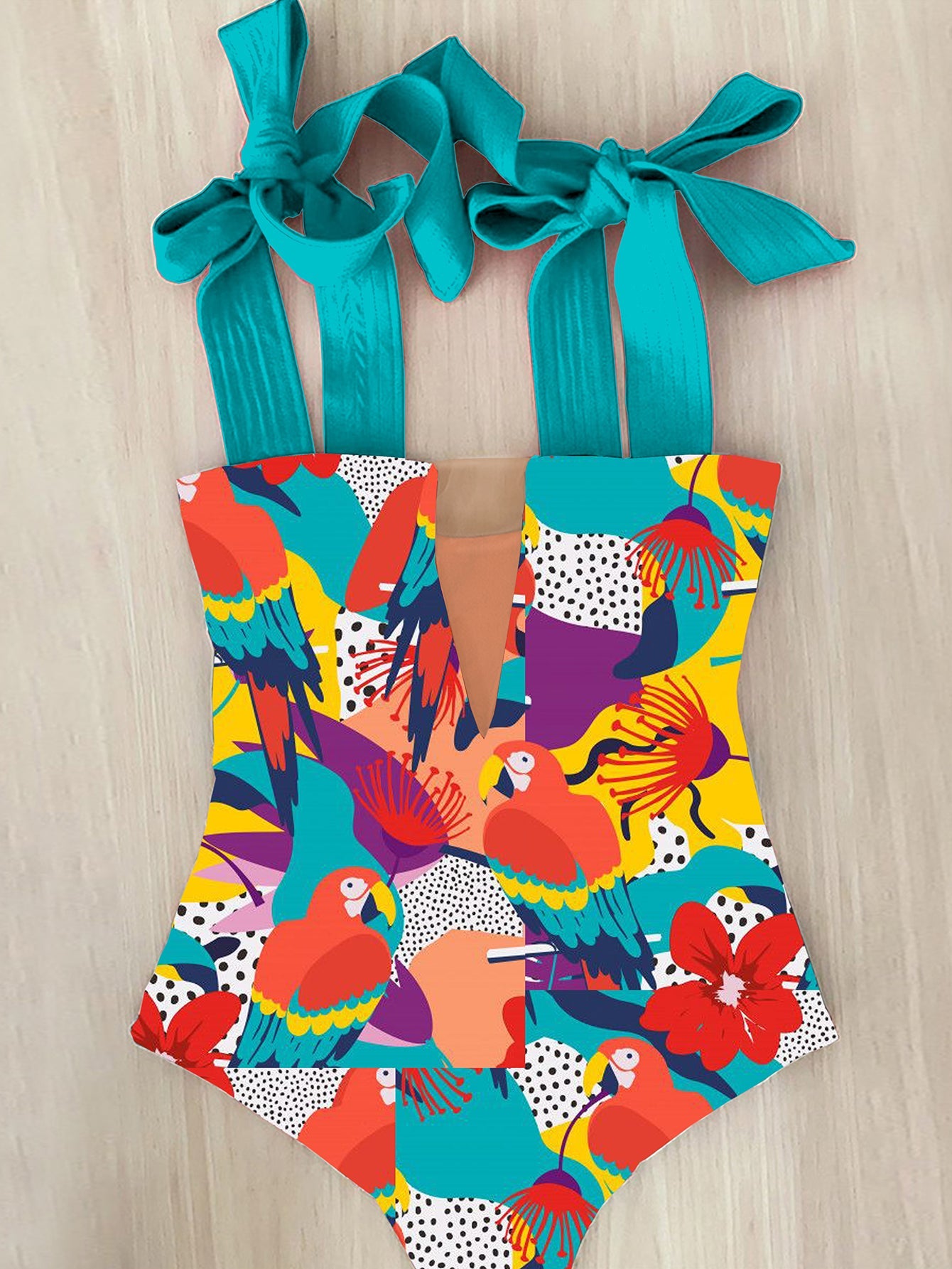 Floral Slimming One Piece Swimwear