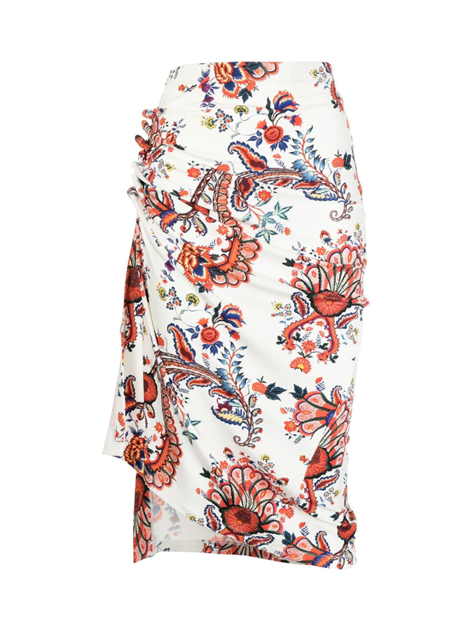 Vintage Floral Print One Piece Swimsuit And Cover up