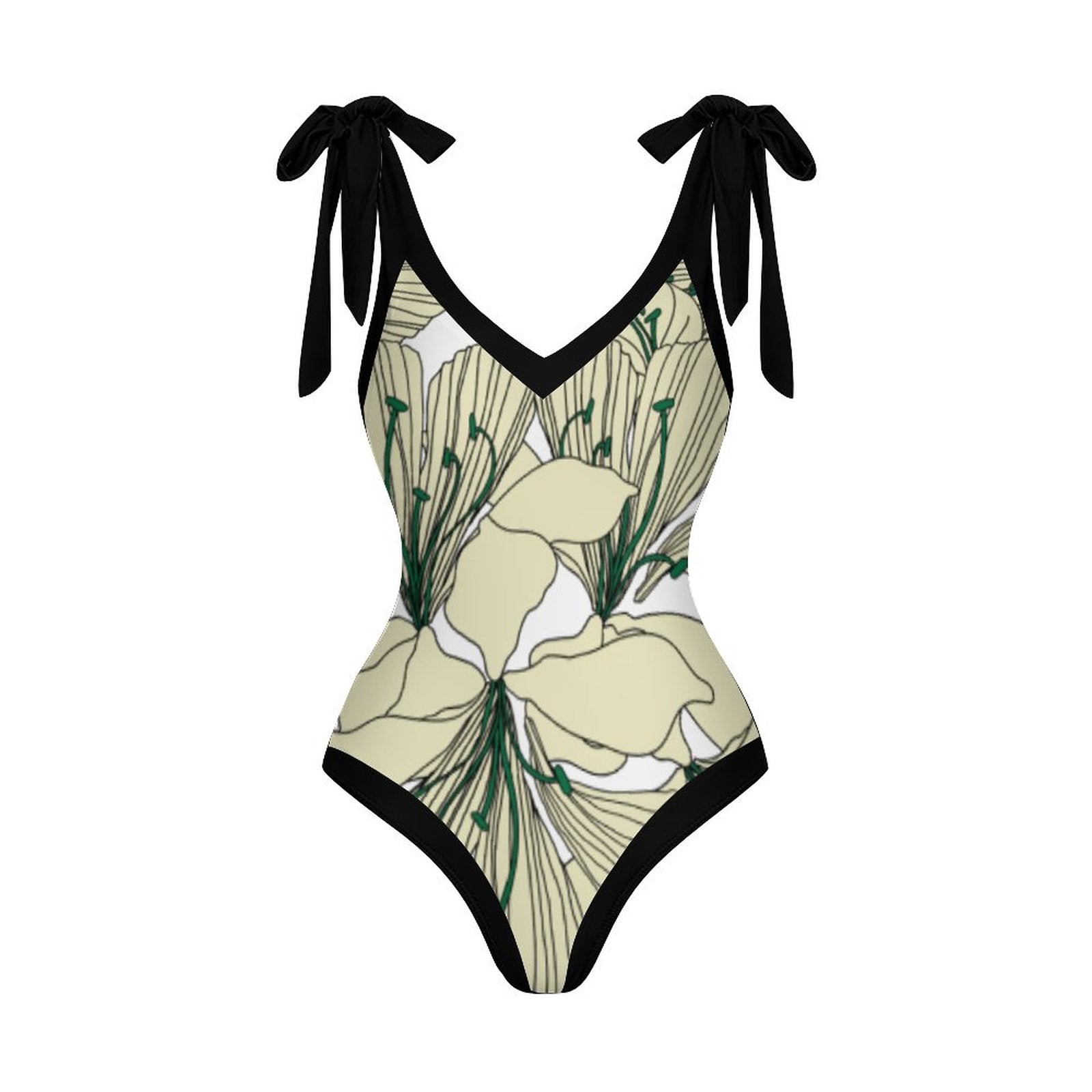 Casual Printed One-Piece Swimsuit And Cover Up 2305102501