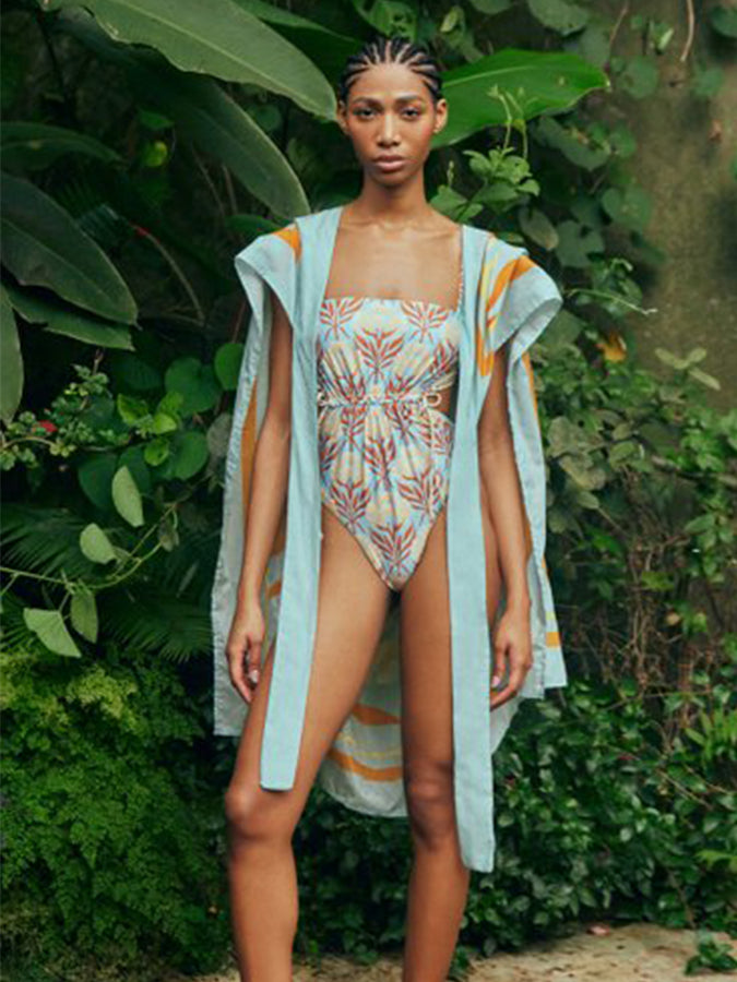 Printed Cutout One Piece Swimsuits & Coverups