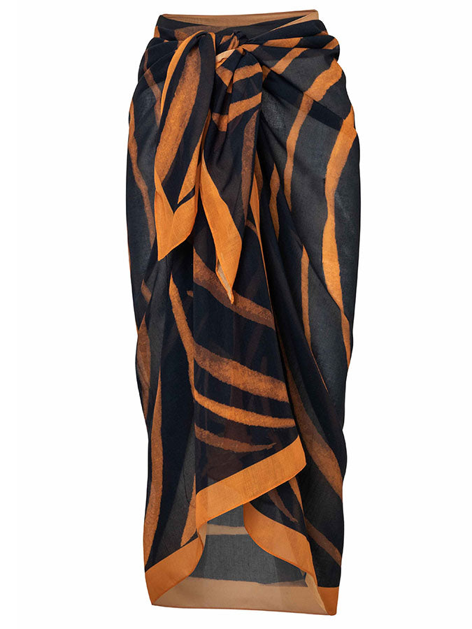 Vintage Geometric Print Swimsuit Set