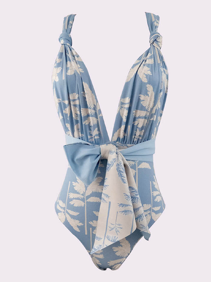Fashion Print Beach Swimsuit Set