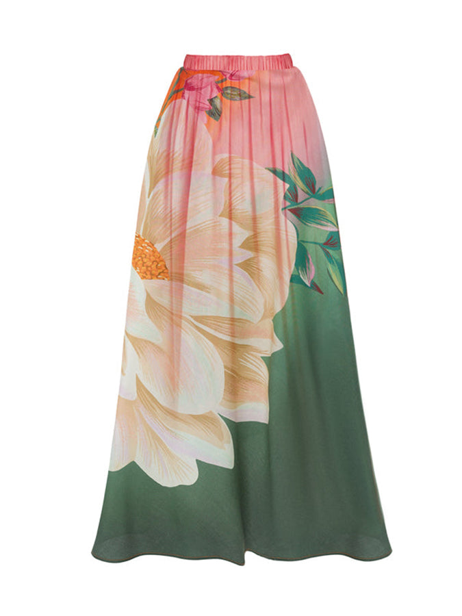 Fashion Gradient One Piece Swimsuit and Cover Up