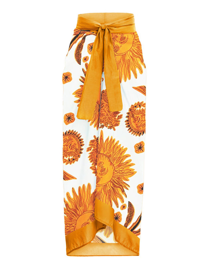 Fashion Print One Piece Swimsuit and Cover Up