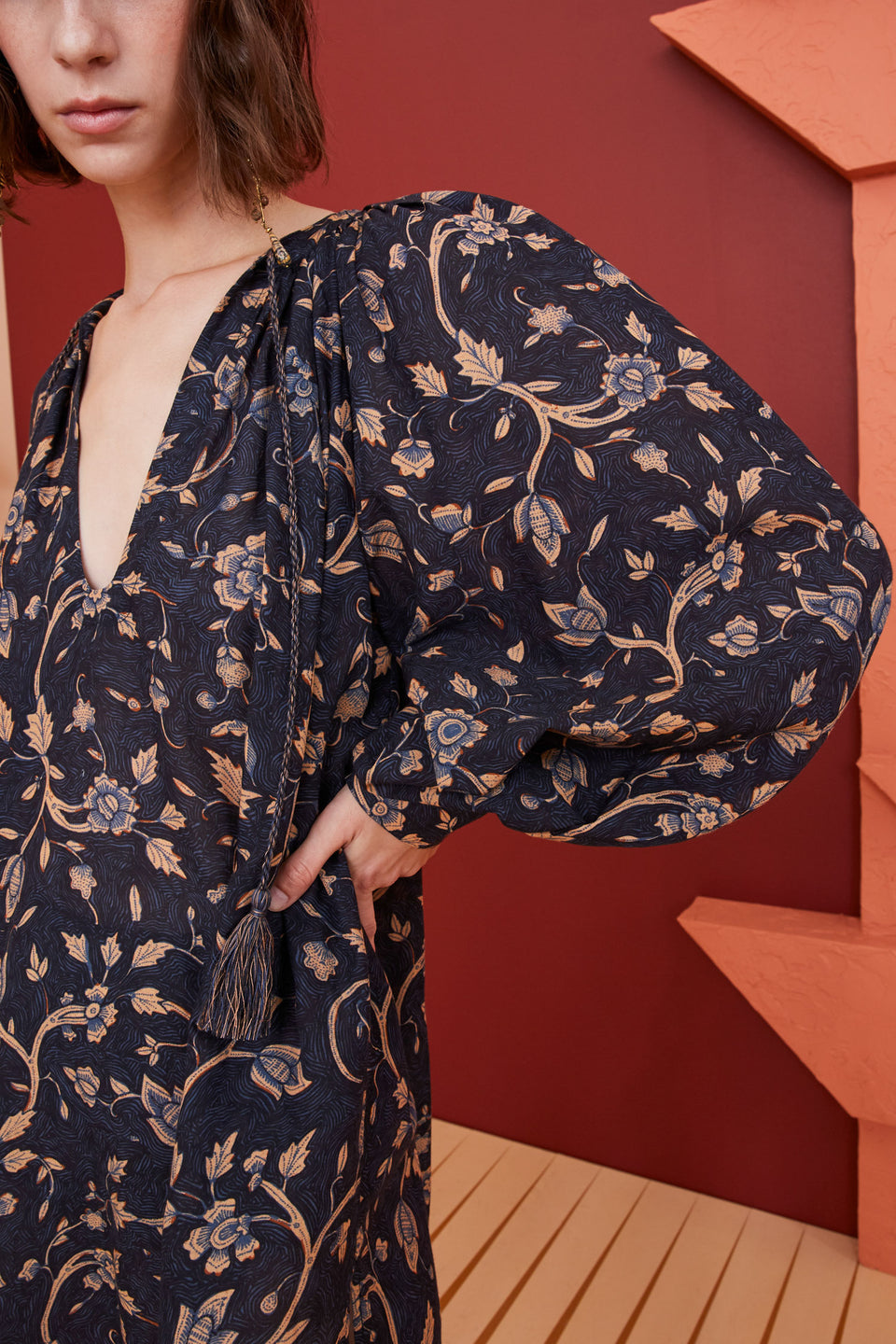 Ruffled Split Swimsuit Set and Dress