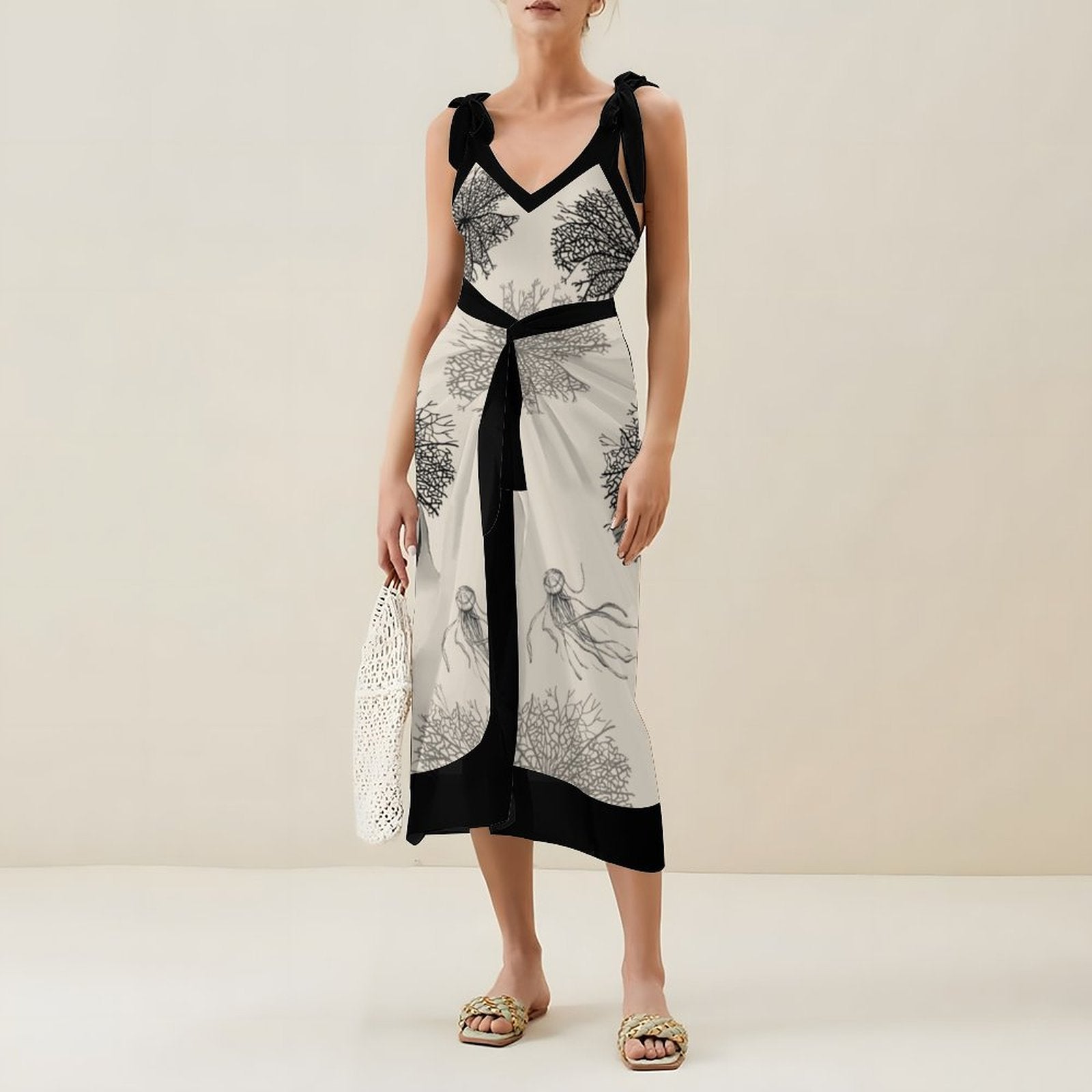 Casual Printed One Piece Swimsuit And Cover Up 2305105072