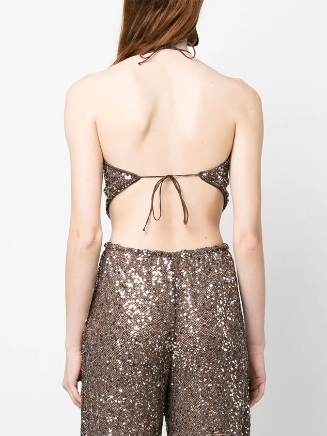 Sequin Sexy Bikini And Cover Up