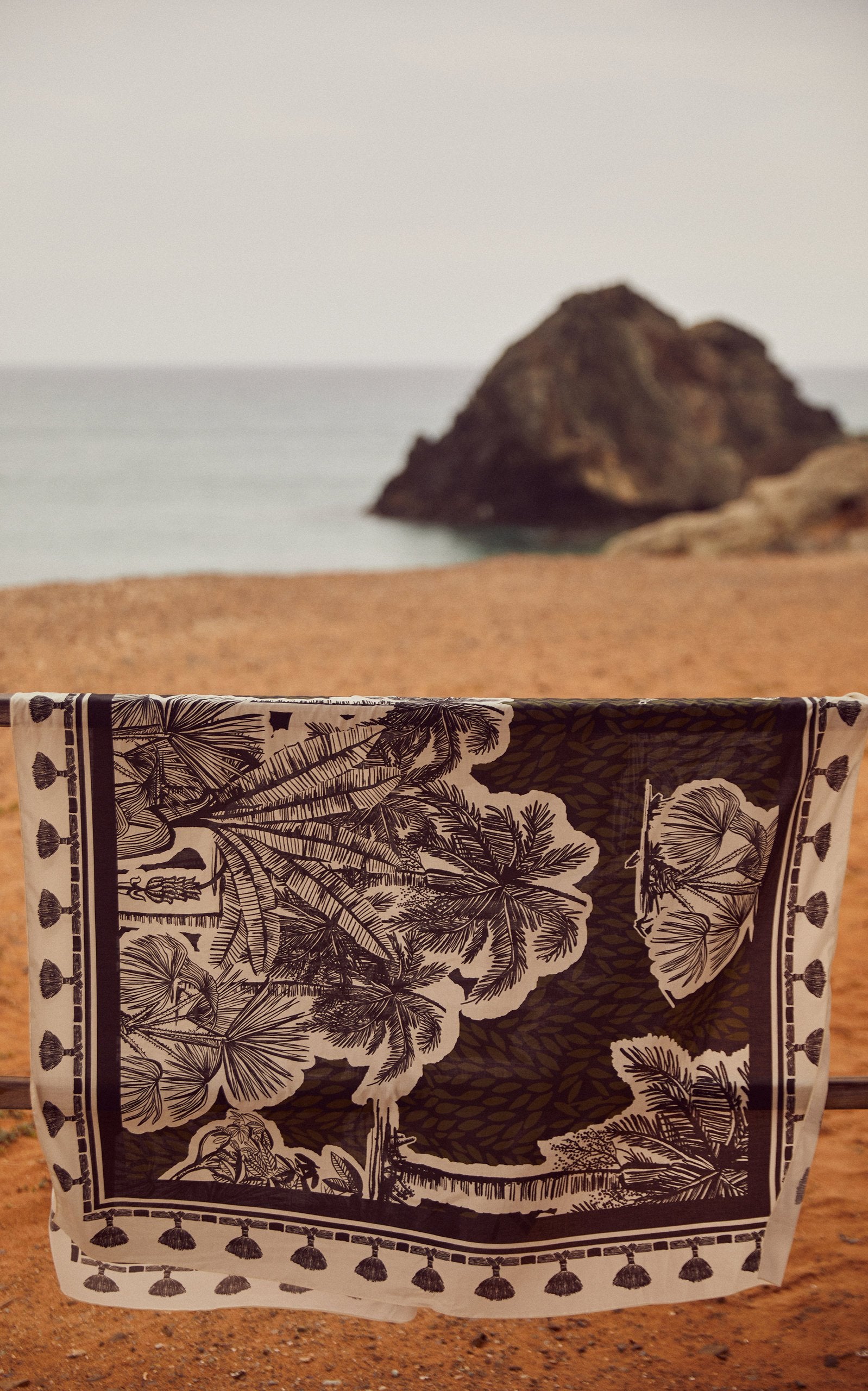 Vintage Print Beach Bikini Set