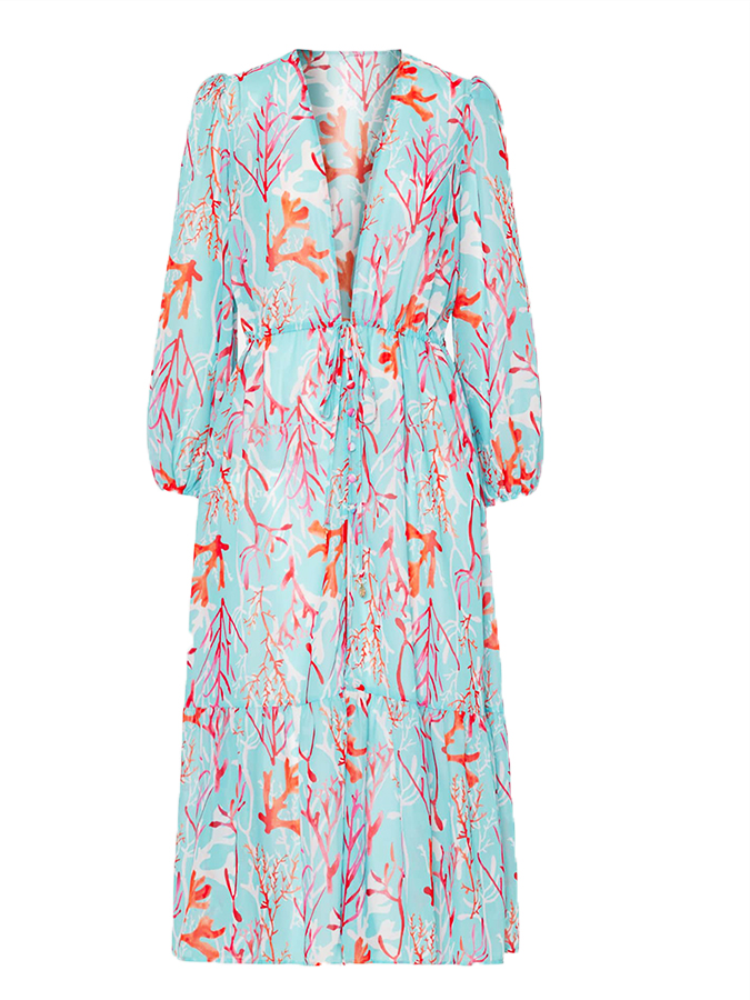 Ocean Print Bikini and Cover Up