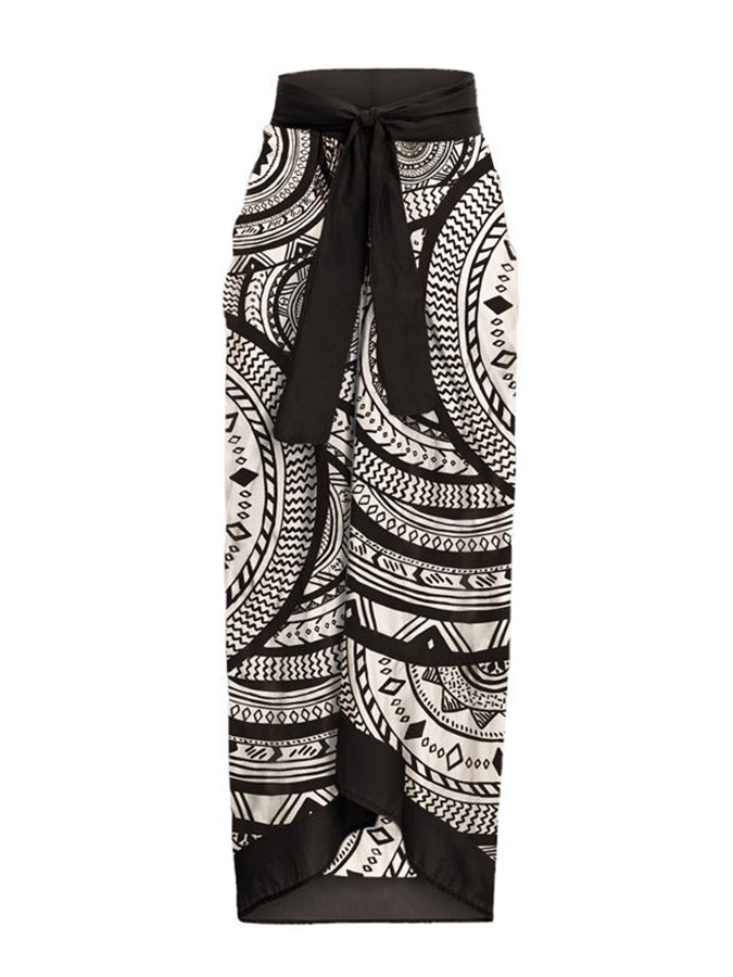 V Neck Ruffled Bikini and Cover Up