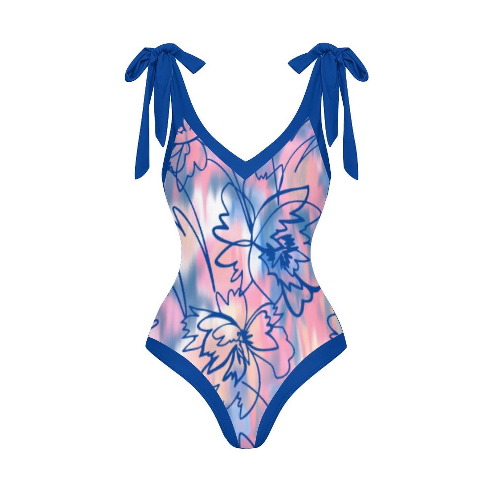 Casual Printed One Piece Swimsuit And Cover Up 2305106848