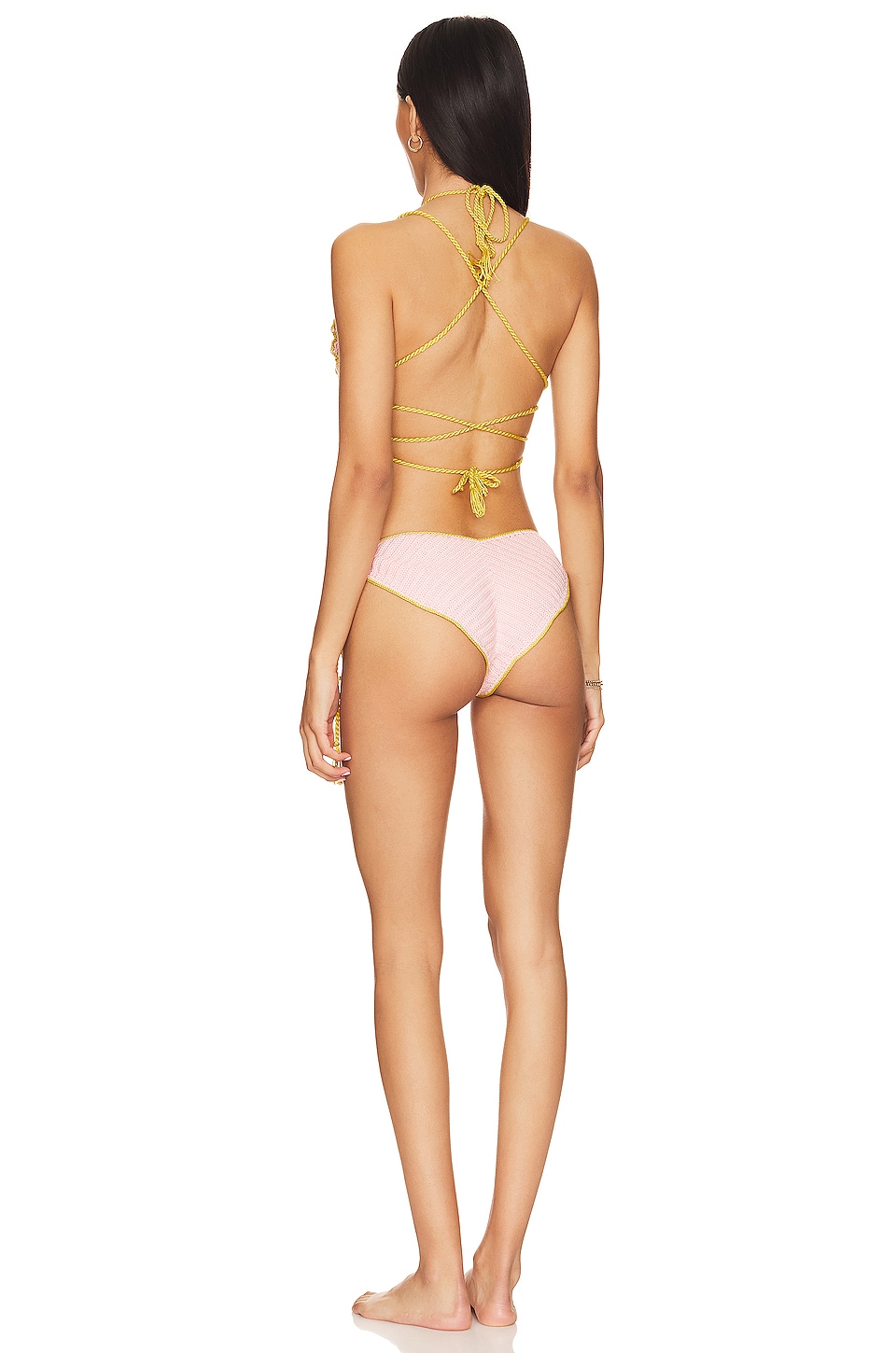 Crochet Butterfly Halter Bikini Set